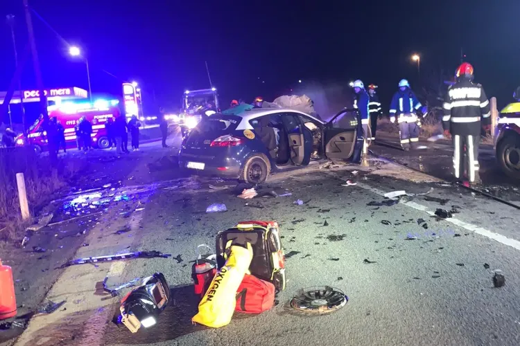 Accident grav la Mera, la ieșire din Cluj-Napoca - FOTO