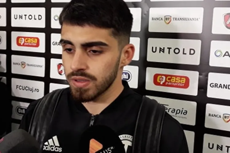 Mailat a debutat cu gol la U Cluj și dedică reușita tatălui său