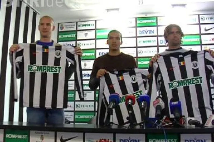 U Cluj si-a prezentat achizitiile: Pele, Menassel si Bazzi - VIDEO si FOTO