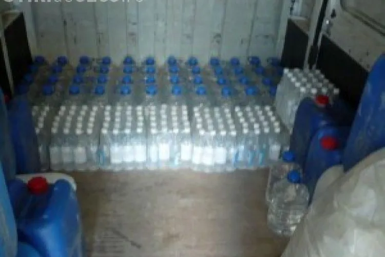 Alcool etilic, in valoare de 50.000 de euro, confiscat de vamesi la Dej - VIDEO