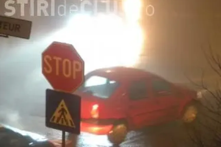 Vizibilitate redusa din cauza cetii pe autostrada Gilau - Campia Turzii