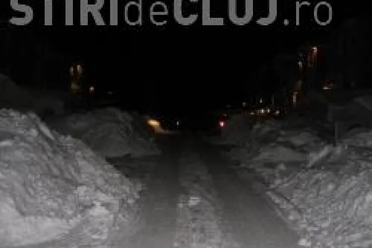 Drumul spre partia din Feleac e "patinoar"! Autoritatile sustin, insa, ca s-a intervenit exemplar