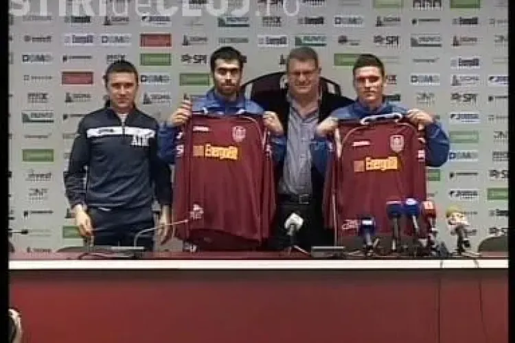 Vasile Maftei si Viorel Nicoara au fost prezentati oficial de CFR Cluj! Vezi tot ce au declarat - VIDEO