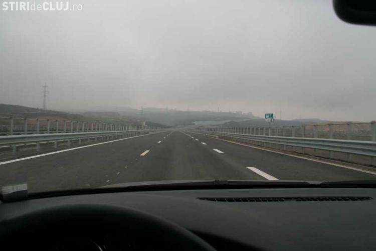 Autostrada Transilvania invaluita in ceata! Vizibilitatea este sub 50 de metri
