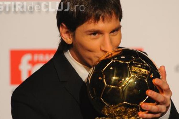 Atacantul lui FC Barcelona, Lionel Messi, a castigat Balonul de aur