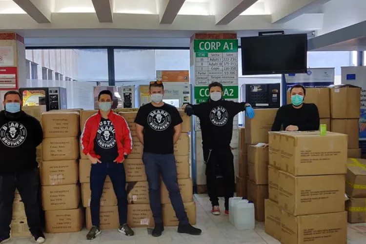 ”Bărboșii” vin în ajutorul Spitalelor clujene. Donează produse sanitare și consumabile de care este mare nevoie în spitale