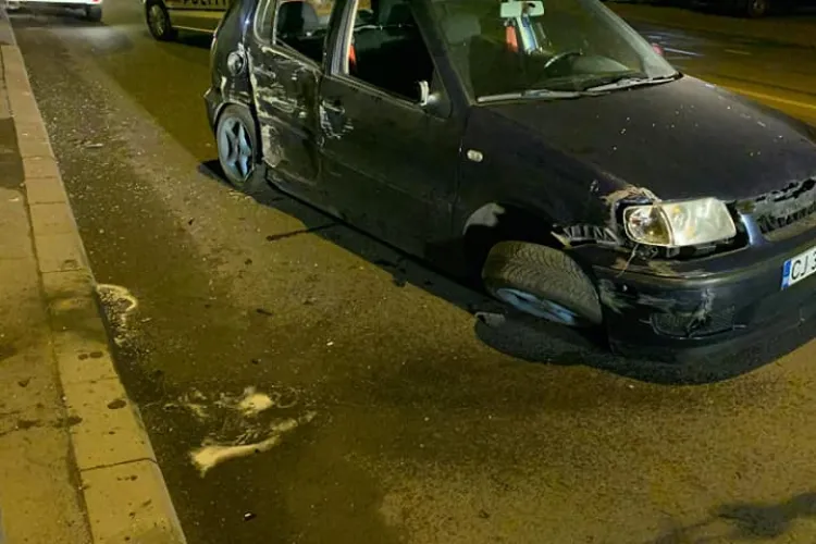Accident cauzat de un șofer beat la volan, pe strada Oașului. A scăpat ca prin minune FOTO