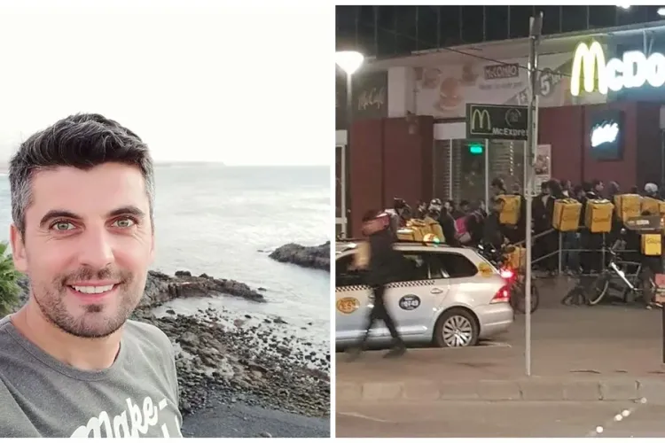Actorul Bob Rădulescu despre aglomerația de livratori de la McDonalds: Comandați de la apropiați, de la vecini, de la prieteni. McDolands are destul!