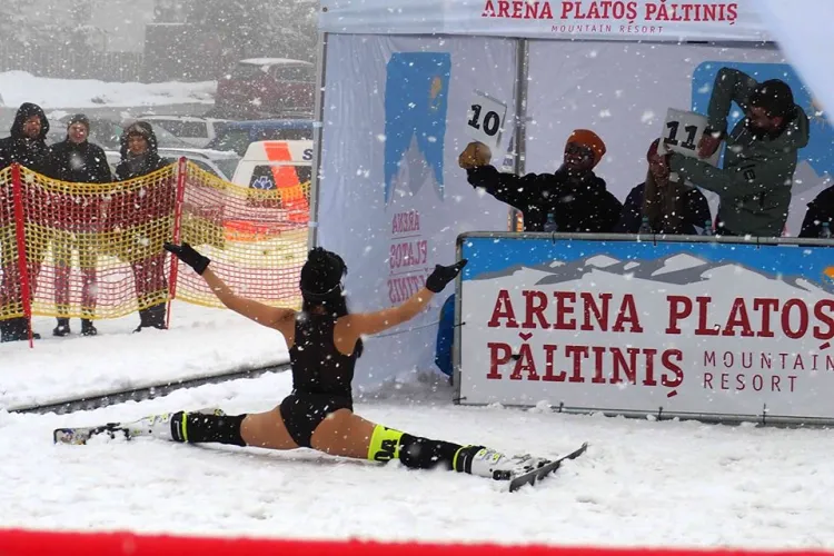 Nebunie pe pârtia de la Arena Platoș Păltiniș, la Bikini Race 2020 - FOTO