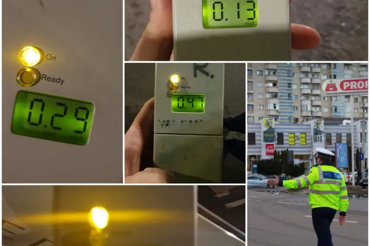 Razie la Cluj pentru a depista șoferii băuți la volan. Câte persoane au rămas fără permis într-o singură noapte