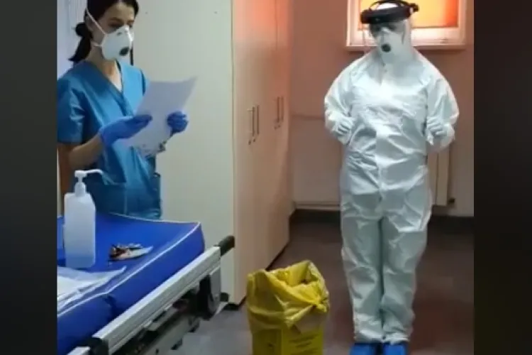 Instrucțiuni pentru dezbrăcarea echipamentului de protecţie - VIDEO