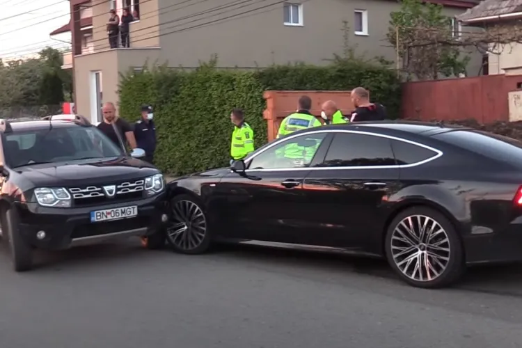 Accident minor la Dej, dar urmat de SCANDAL. Un bărbat a lovit cu lopata - VIDEO