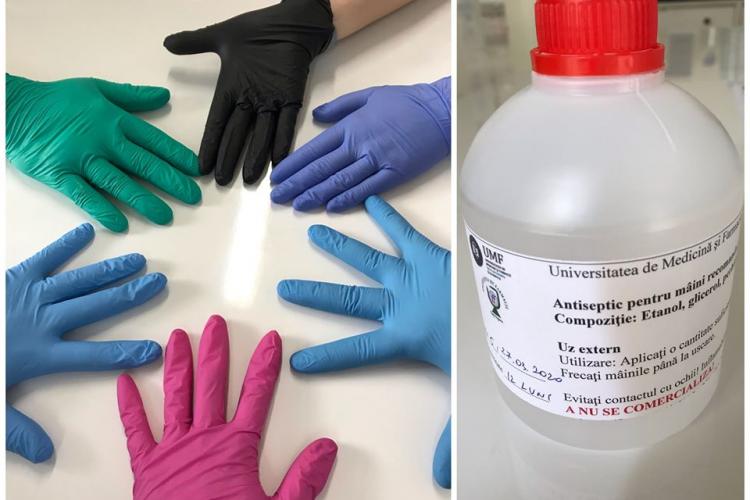 UMF Cluj a produs până acum peste o tonă de dezinfectant pentru a ajuta spitalele clujene în lupta împotriva COVID-19