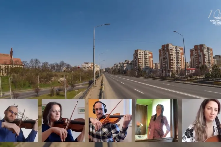 Artiștii Operei Naționale Române din Cluj-Napoca transmit un mesaj liric de solidaritate și speranță - VIDEO