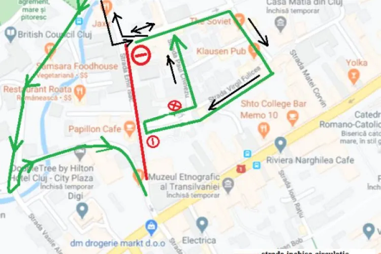 Se închide circulația pe strada Emil Isac timp de 2 luni. Află cum se va circula