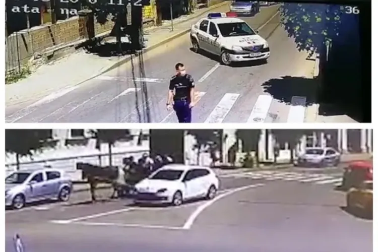 Bătaie pe strada Înfrățirii din Dej, între un taximetrist și un căruțaș - VIDEO