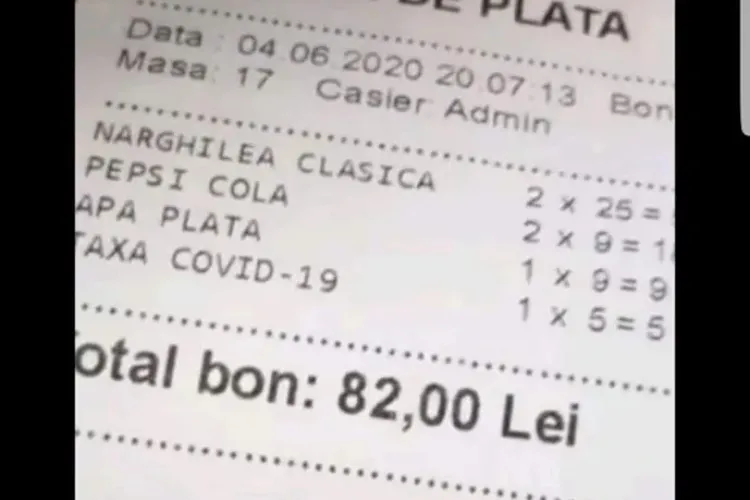 Taxa COVID la restaurantele din România. Ce spune ANAF -ul
