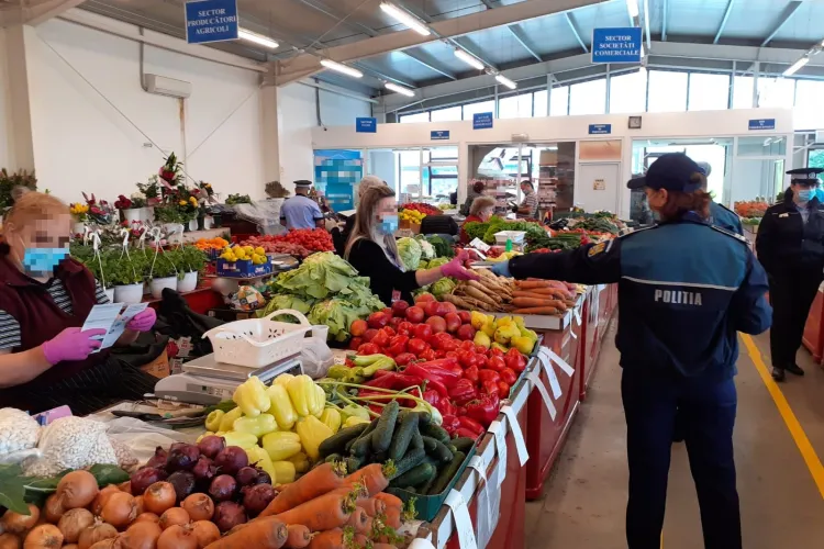Controale în piață și în magazinele din Zorilor. Câte amenzi au dat polițiștii