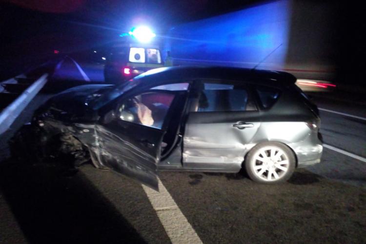 Accident pe Autostrada Transilvania, pe sensul Gilău - Turda - FOTO