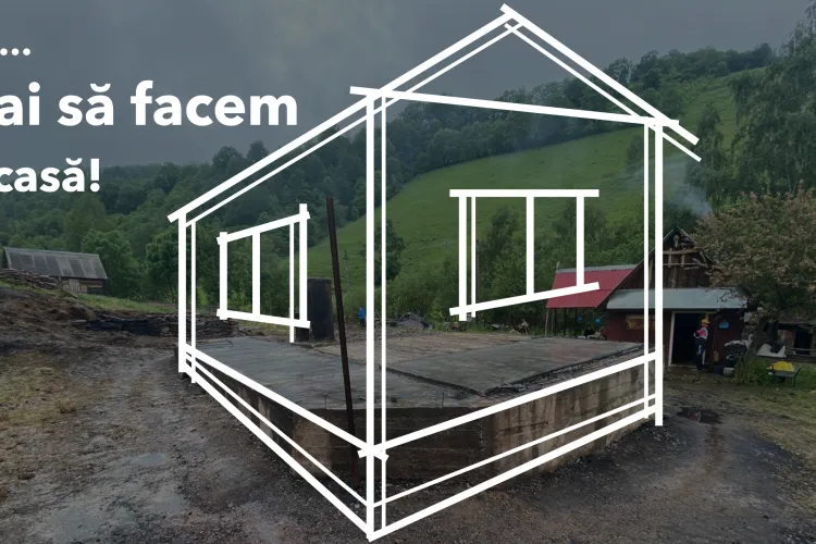 Se adună DONAȚII pentru familia din Muntele Cacovei, Băișoara, rămasă fără casă în urma unui incendiu