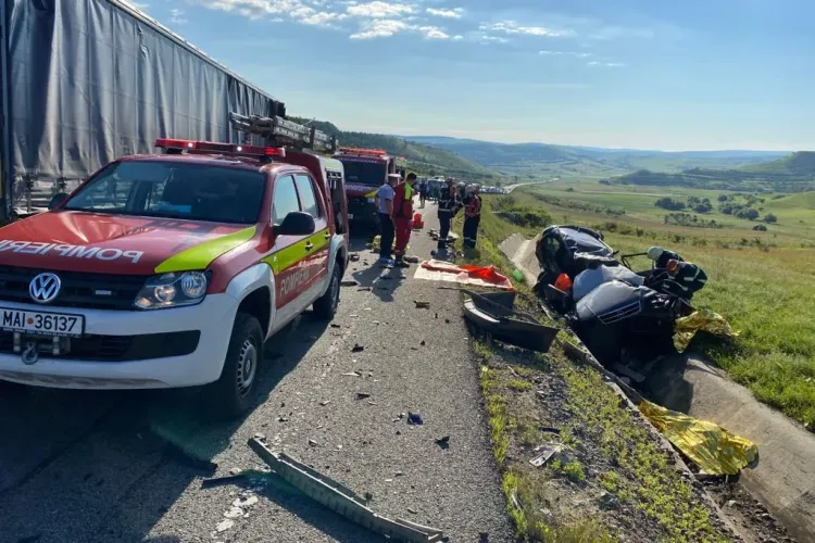 FOTO / VIDEO - Accident cu trei morți de pe centura Vâlcele - Apahida