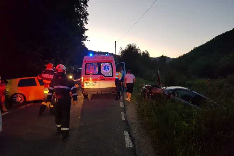 Accident cu multiple victime pe un drum din Cluj FOTO /VIDEO
