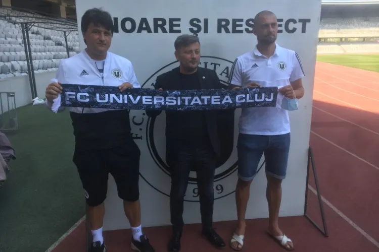 U Cluj mizează pe promovare, cu ajutorul veteranului Tamaș. Fundașul de fier a venit la prezentare în șlapi - FOTO   