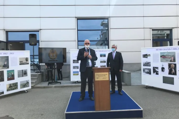  Fotografii de arhivă cu Aeroportul Cluj, Aurel Vlaicu și Henri Coandă prezentate în cadrul unei expoziții la Aeroport - VIDEO