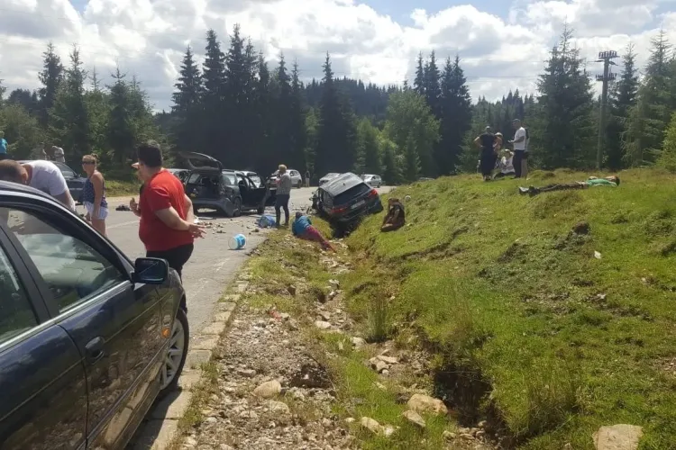 UPDATE Accident cu cinci victime pe drumul spre Beliș. A fost necesară intervenția elicopterului SMURD FOTO/VIDEO