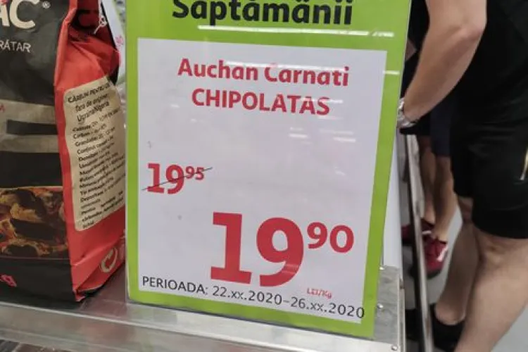 Auchan Cluj se laudă cu reduceri de 50% și apoi vine cu ASTA: Super reducere în Auchan Iulius de 5 BANI!!!