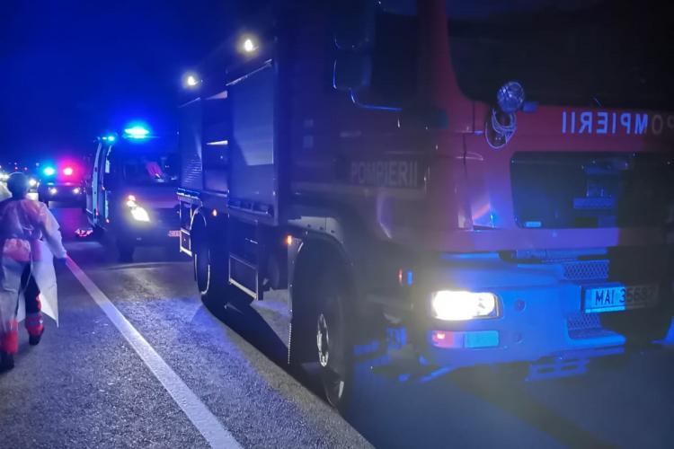 Accident cu două victime pe drumul Cluj-Dej, cauzat de un șofer de 77 de ani FOTO