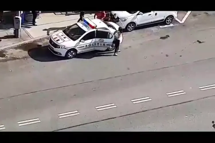 Romii s-au opus arestării pe Calea Florești, în Mănăștur. O femeie a încercat să fugă - VIDEO