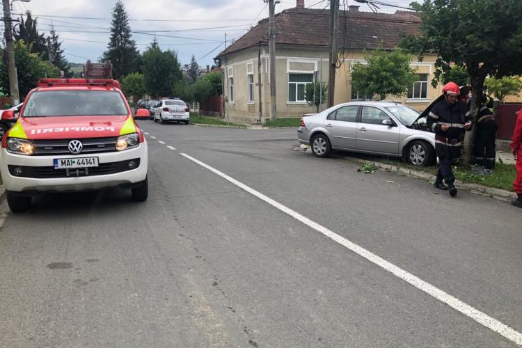 Accident în Dej, pe strada Horea. Nu s-a acordat prioritate - FOTO