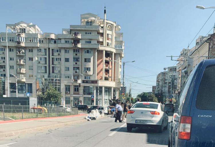 Dorel la treabă în Piața Cipariu! A răsturnat remorca cu BCA FOTO