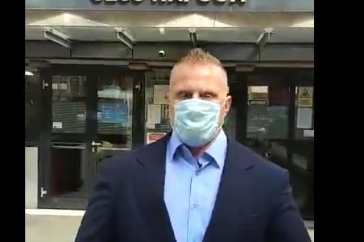Mărincuș a încercat din nou să se angajeze brancardier la spitalul COVID din Cluj, dar a fost dat afară - VIDEO