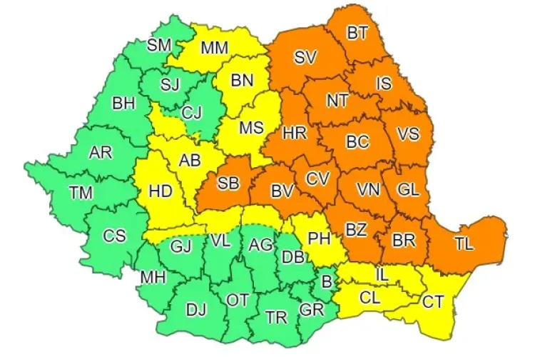 Încă o zi de ploi și vreme rea în aproape toată țara. Ce anunță meteorologii