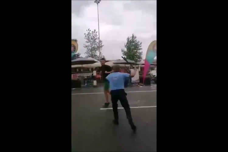 Noutăți despre bătaia de la Auchan Cluj, dintre un agent de pază și un client. Ultimul ar fi lovit cu capul în gură un alt bărbat - FOTO   