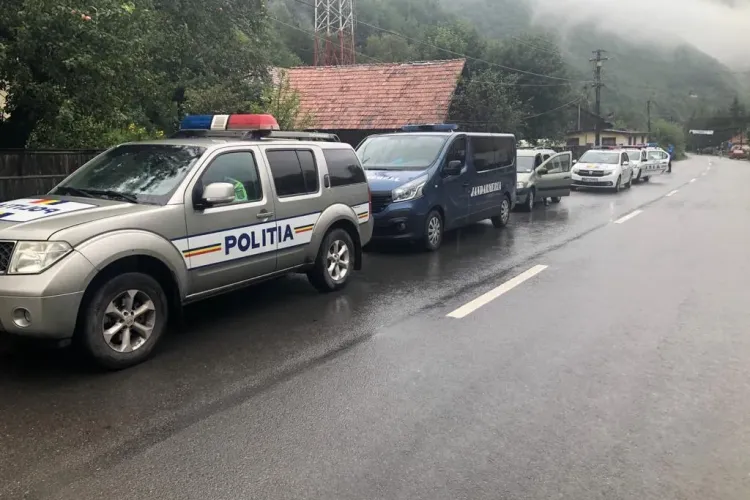 Polițiștii clujeni au ieșit la confiscat afine și ciuperci în Florești FOTO