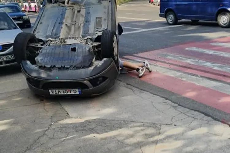 Accident lângă Colina, în Mănăștur - FOTO