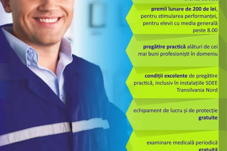 SDEE Transilvania Nord asigură burse elevilor de la Colegiul Tehnic Cluj-Napoca   