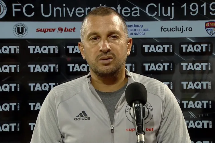 Victorie pentru U Cluj cu Costel Enache pe banca tehnică, în meciul cu Unirea Slobozia. Tehnicianul a fost modest