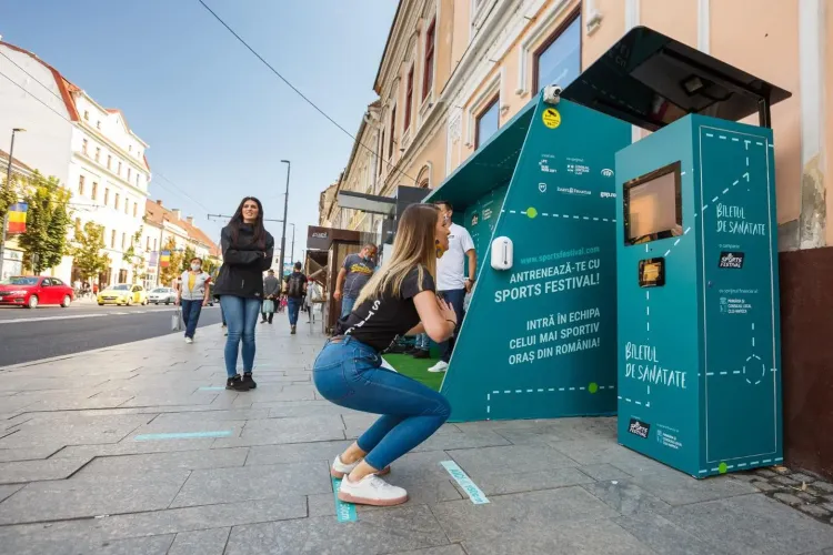 Clujenii care fac genuflexiuni vor primi bilete de călătorie gratuite până la finele anului - FOTO   