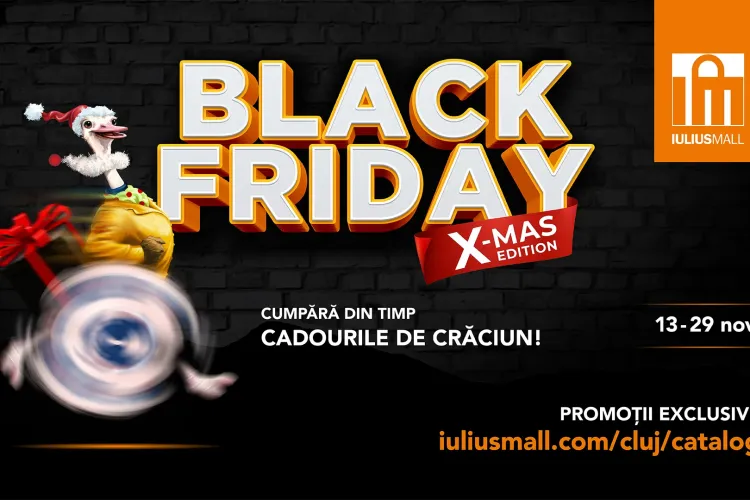 Un super Black Friday te așteaptă la Iulius Mall Cluj: trei weekend-uri cu reduceri de până la 80%!