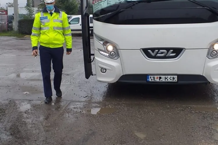 Razie în trafic la Vâlcele. Au fost vizate mijloacele de transport în comun FOTO