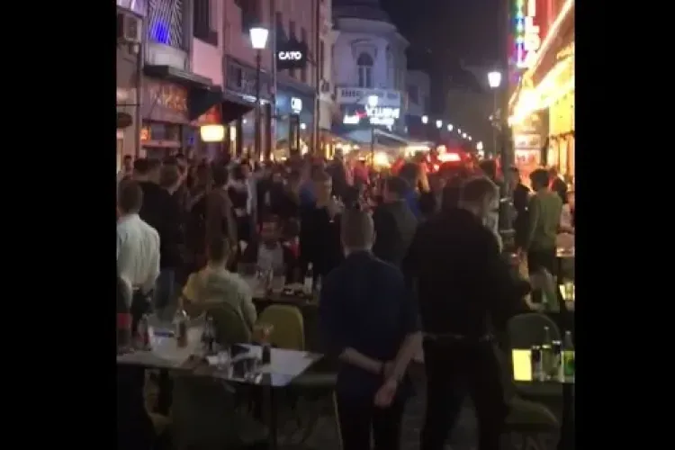 Amenzi în București, după ce un clip în care zeci de tineri petreceau la terasă a devenit viral VIDEO