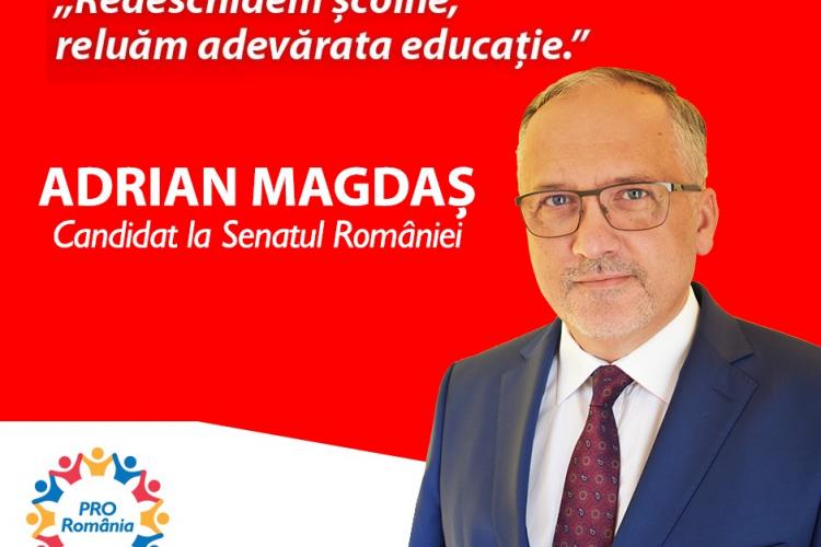 Adrian Magdaș, PRO România: ”Trebuie să le redăm copiilor bucuria de a învăța!” (P)