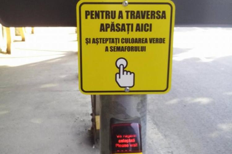 Semafoare cu buton la trei treceri de pietoni din Cluj-Napoca