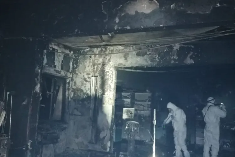 Imagini ZGUDUITOARE după incendiul de la Piatra Neamț, de la secția ATI - FOTO