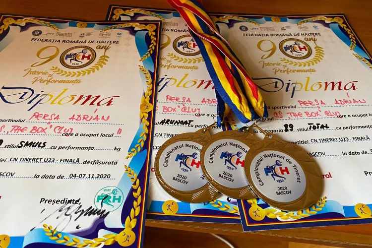 Halterofilii clujeni, medalii la  Campionatele Naționale de Haltere pentru Juniori și Tineret - FOTO   