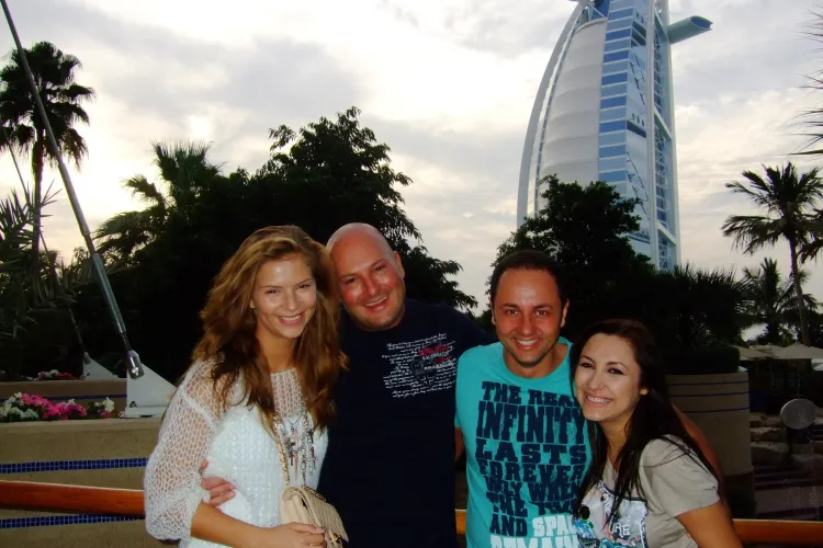 Andra si Catalin Maruta, in Dubai de Revelion, alaturi de Arpad Paszkany si iubita lui Anamaria Feher -VEZI  FOTO